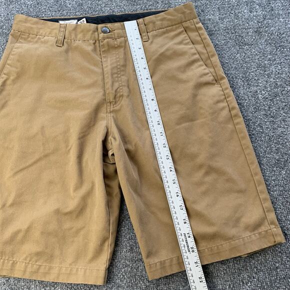 Volcom Corpo Class Shorts Size 32 Brown Mens Chino Skater Surf Cotton Polyester - Picture 6 of 16